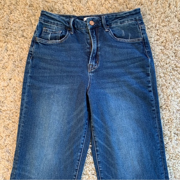 Vervet Distressed Stretch High Rise Crop Jeans Women’s Size 28 - Picture 2 of 9